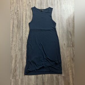 Athleta Blue Asymmetrical Dress EUC